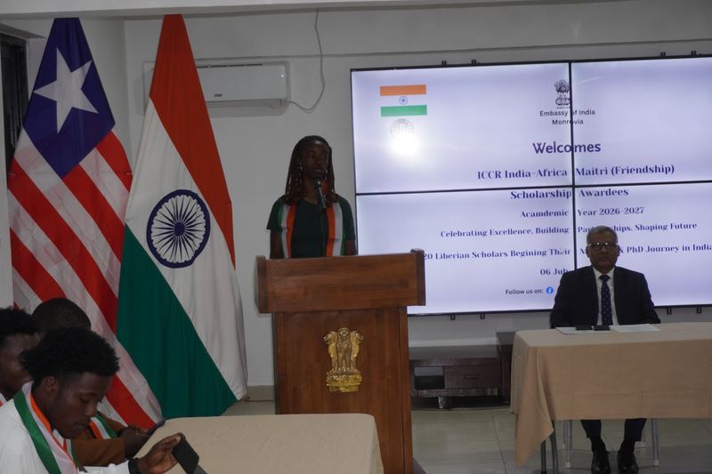 Honouring of 20 Liberian Students Awarded ICCR India–Africa Maitri Scholarships for AY 2026-2027 – 06 July 2026